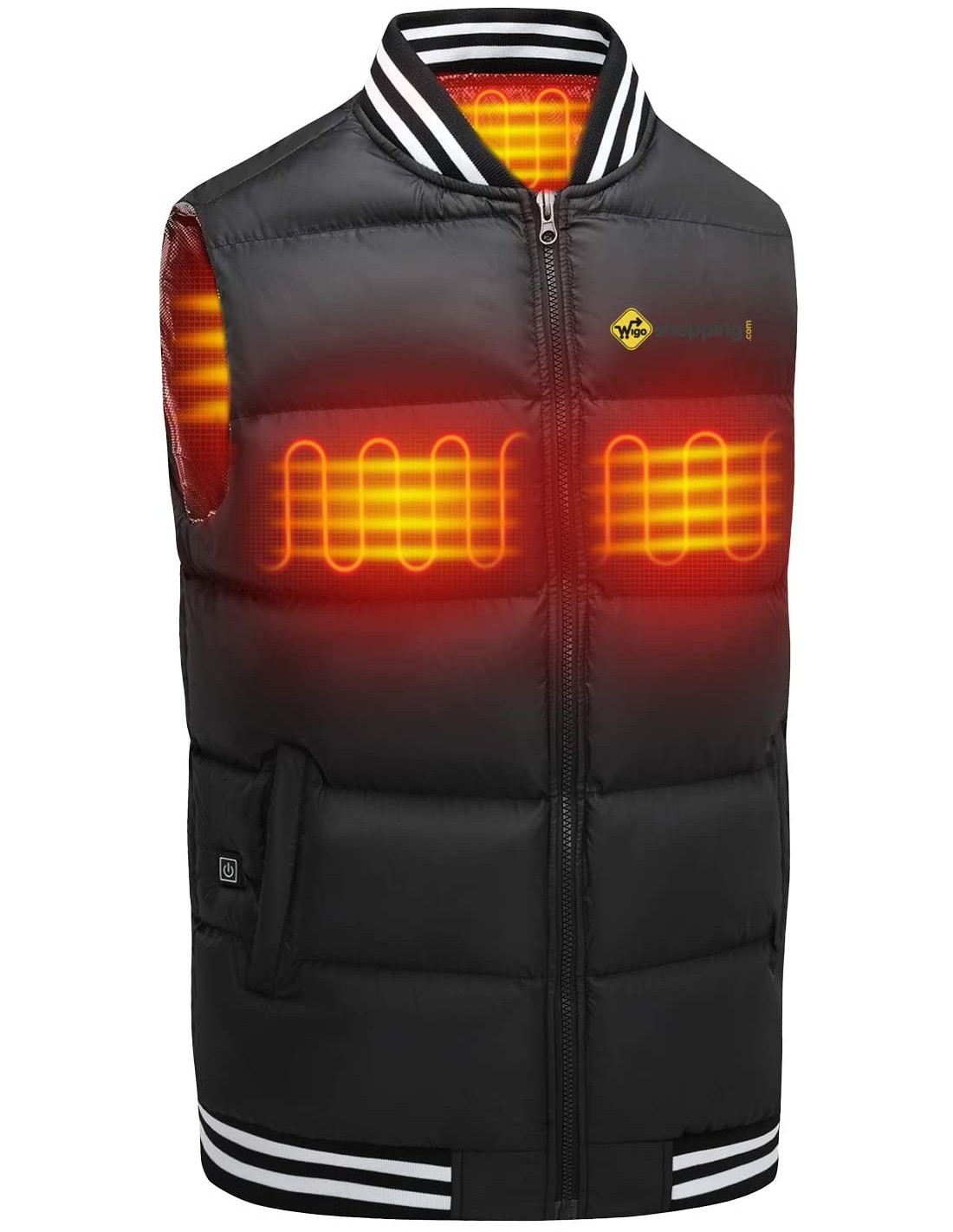 Gilet chauffant lectrique double interrupteur chargement USB conne