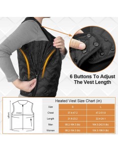 Gilet Chauffant unisex, 7... 2