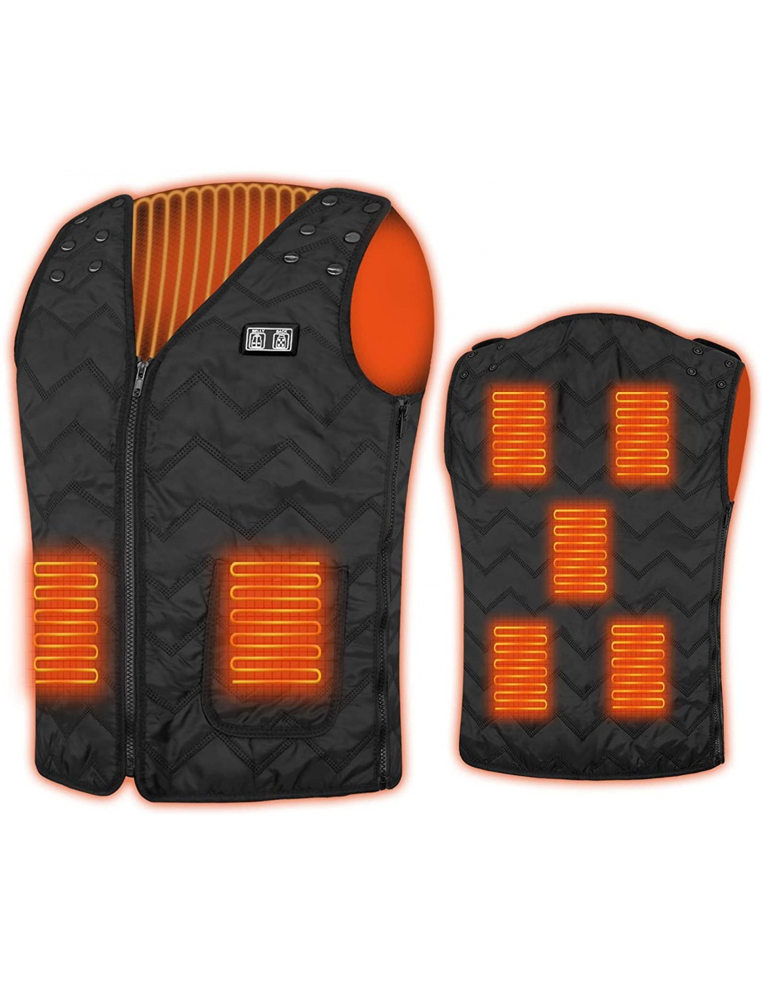 Lexilliy Gilet Chauffant, Lavable Doudoune chauffante, USB Température  Réglable Gilet Chauffant Electrique pour Sports De Plein Air Ski Camping  (XL) : : Mode